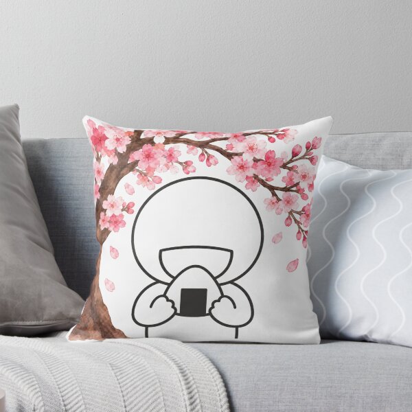Item preview, Onigiri Rice Ball under Sakura Cherry Blossom - Hanami Picnic Pictogram designed and sold by japan-picto.