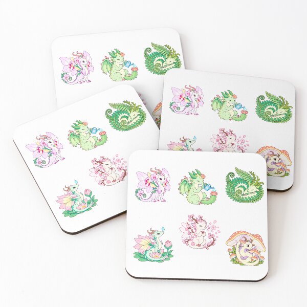 Item preview, Botanical Dragons – Flowers, Ferns & Mushroom Magic designed and sold by Zoolumi.