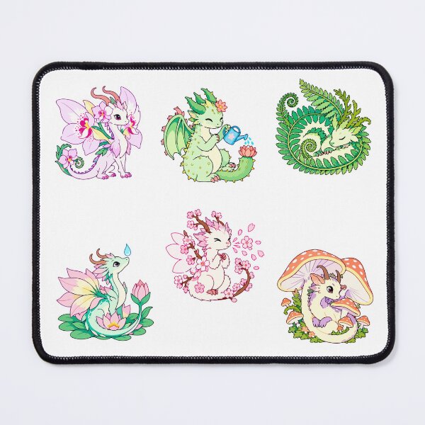 Item preview, Botanical Dragons – Flowers, Ferns & Mushroom Magic designed and sold by Zoolumi.