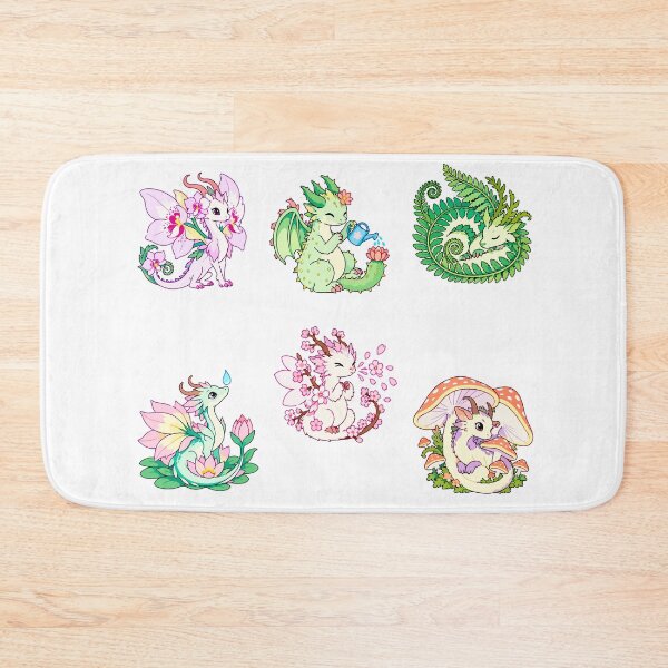 Item preview, Botanical Dragons – Flowers, Ferns & Mushroom Magic designed and sold by Zoolumi.