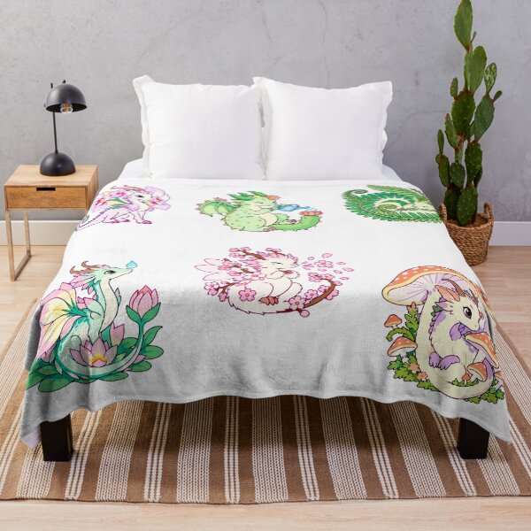 Item preview, Botanical Dragons – Flowers, Ferns & Mushroom Magic designed and sold by Zoolumi.
