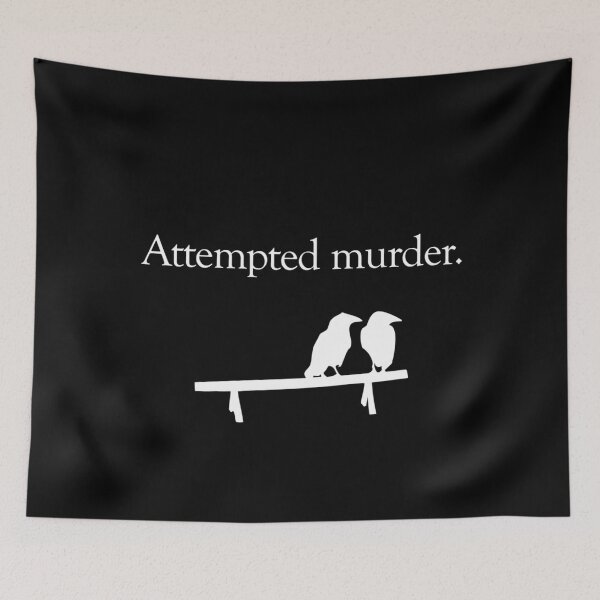 Item preview, ARTS Attempted Murder (White design) For Men Women designed and sold by AmandaNeeco.
