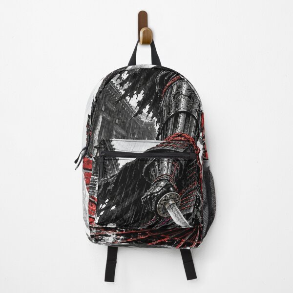 Item preview, Rainy Samurai Standing on a Red Umbrella designed and sold by MouradStudio.