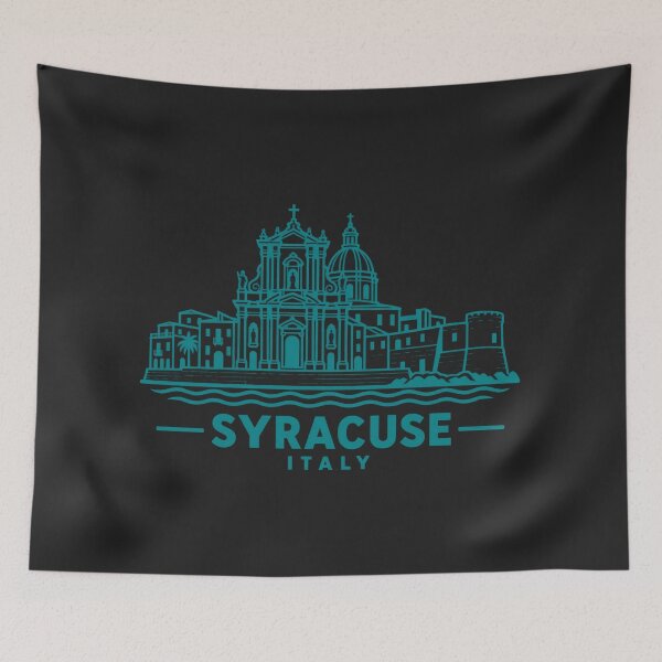 Item preview, Syracuse Sicily Italy Line Art Landmark Poster designed and sold by CMYKStudio.