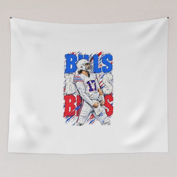 Item preview, Josh Allen Inspired Buffalo Bills Quarterback Yelling Grunge Graphic designed and sold by YAWO-PAE.