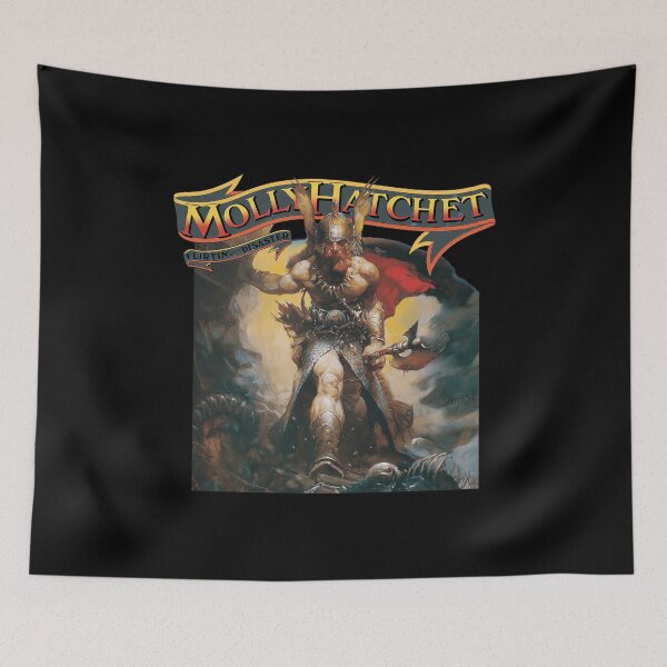Item preview, Molly Hatchet Flirtin' With Disaster Viking Warrior Art designed and sold by Trinitylandaffg.
