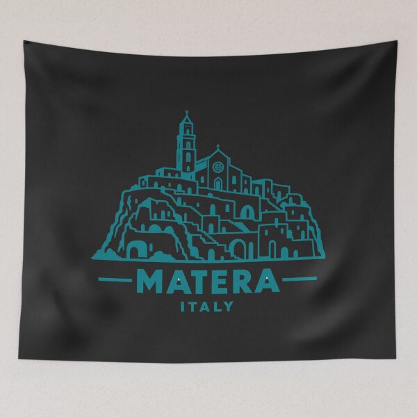 Item preview, Matera Italy Line Art Landmark Poster designed and sold by CMYKStudio.
