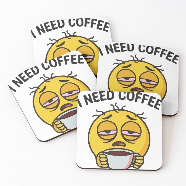 Item preview, Emote Emoji I Need Coffee I Need Coffee designed and sold by Innovartxt.