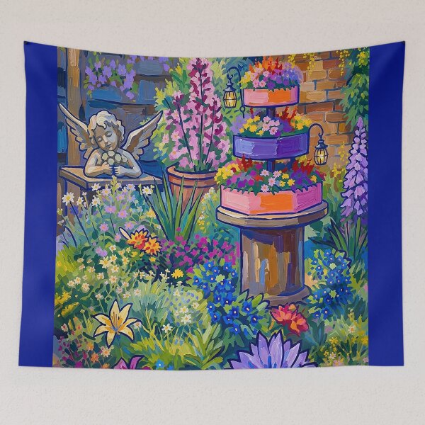 Item preview, Flower Tower in the Garden designed and sold by RiverDeeDesigns.