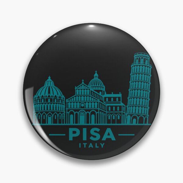 Item preview, Pisa Italy Line Art Landmark Poster designed and sold by CMYKStudio.