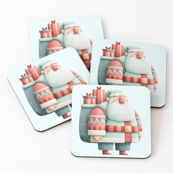 Item preview, Modern Cozy 3D Santa Claus Christmas Illustration designed and sold by colorful-white.