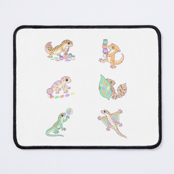 Item preview, Artistic Geckos – Pastel Paint & Playful Reptiles designed and sold by Zoolumi.