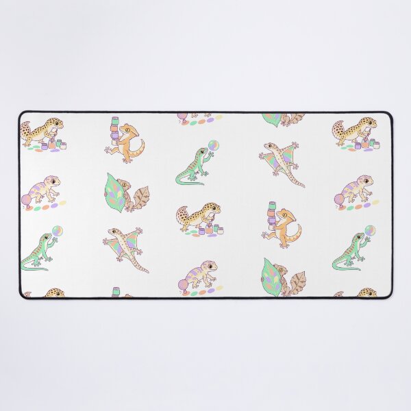 Item preview, Artistic Geckos – Pastel Paint & Playful Reptiles designed and sold by Zoolumi.