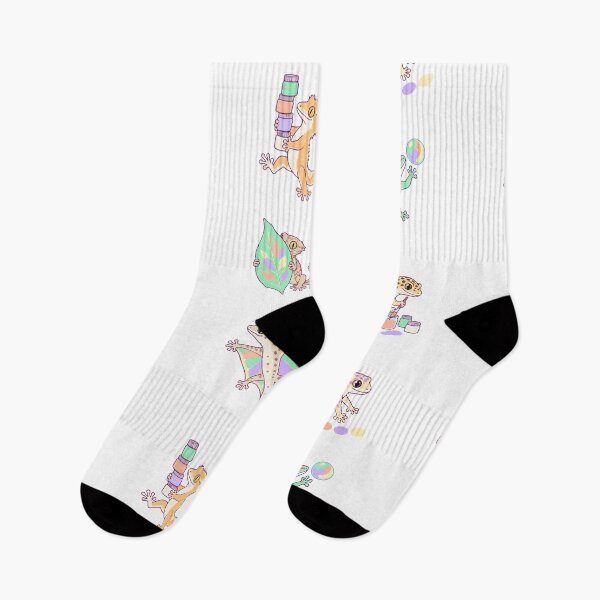 Item preview, Artistic Geckos – Pastel Paint & Playful Reptiles designed and sold by Zoolumi.