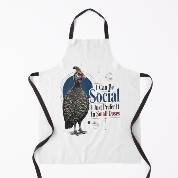 Item preview, Helmeted Guineafowl - I Can Be Social I Just Prefer Small Doses designed and sold by Max Store.