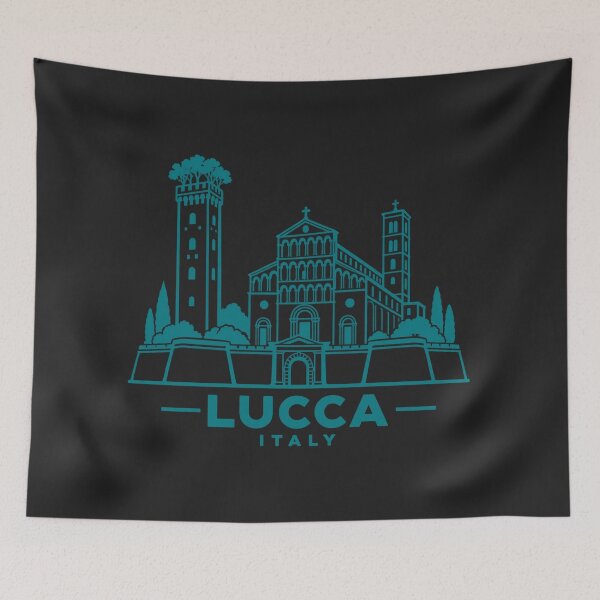 Item preview, Lucca Italy Line Art Landmark Poster designed and sold by CMYKStudio.