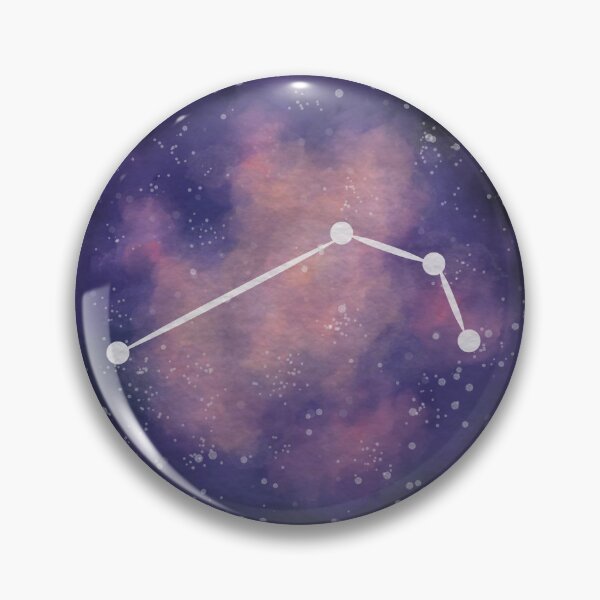 Item preview, Aries Zodiac Constellation Watercolor Galaxy Art Print designed and sold by RatnaSketch.
