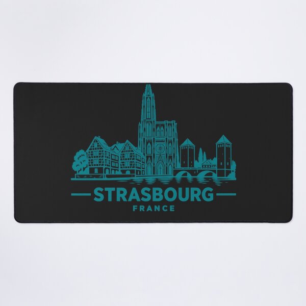 Item preview, Strasbourg France Line Art Landmark Poster designed and sold by CMYKStudio.