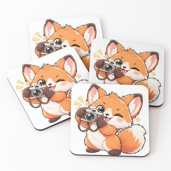 Item preview, Cute Fox Photographer Camera designed and sold by Barkybond.