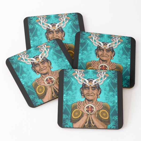 Item preview, Wise Woman Mushroom Headdress Art designed and sold by Trinitylandaffg.
