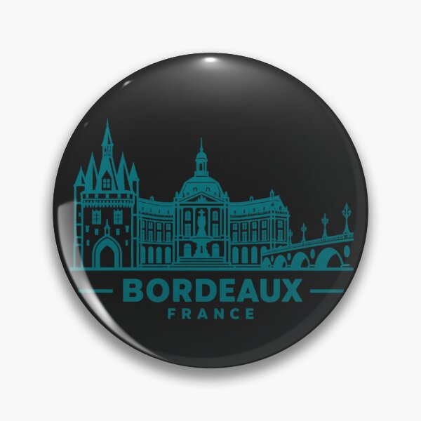 Item preview, Bordeaux France Line Art Skyline Poster designed and sold by CMYKStudio.