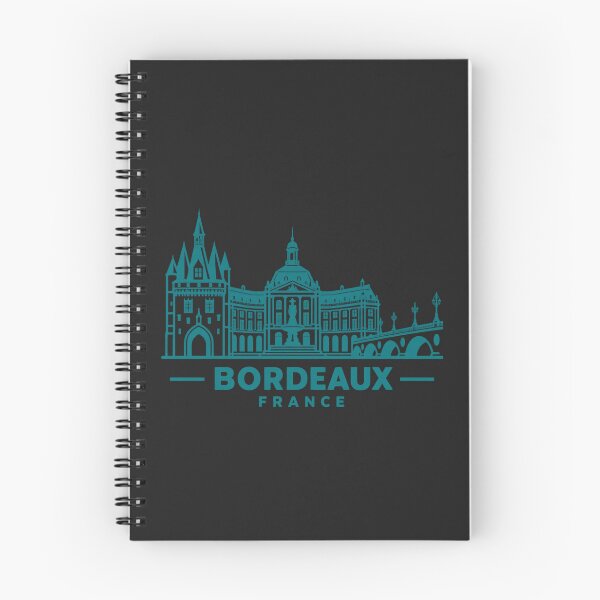 Item preview, Bordeaux France Line Art Skyline Poster designed and sold by CMYKStudio.