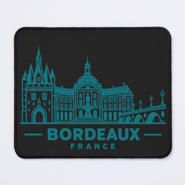 Item preview, Bordeaux France Line Art Skyline Poster designed and sold by CMYKStudio.