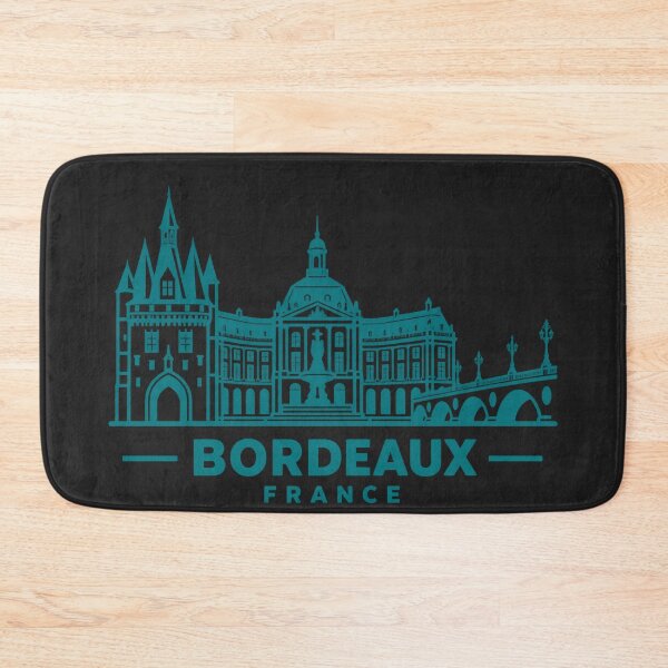 Item preview, Bordeaux France Line Art Skyline Poster designed and sold by CMYKStudio.