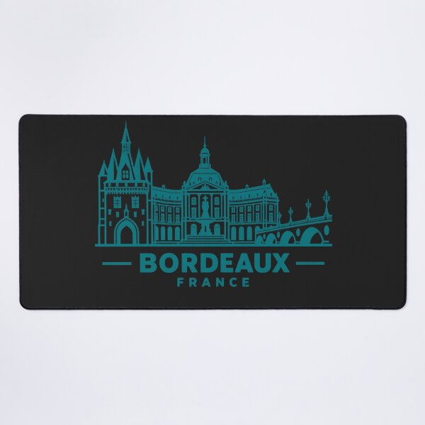 Item preview, Bordeaux France Line Art Skyline Poster designed and sold by CMYKStudio.