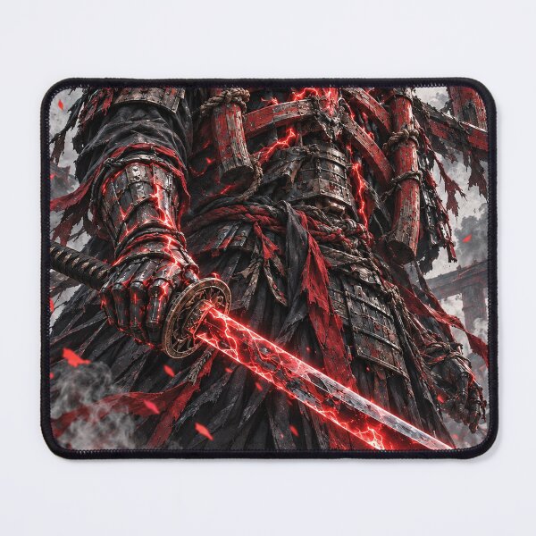 Item preview, Red Lightning Samurai with Torii Armor and Blood Moon designed and sold by MouradStudio.