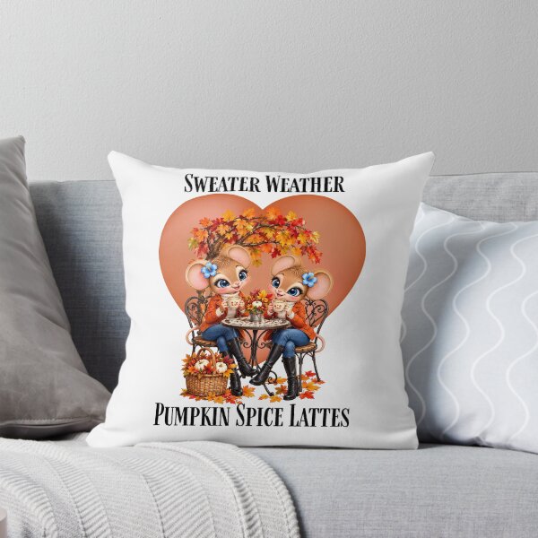 Item preview, Sweater Weather Pumpkin Spice Lattes Cute Autumn Mice designed and sold by Stone and Sage Prints.