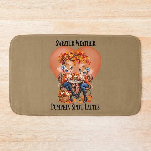Item preview, Sweater Weather Pumpkin Spice Lattes Cute Autumn Mice designed and sold by Stone and Sage Prints.