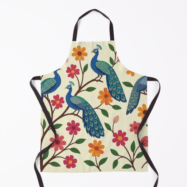 Item preview, Folk Floral Peacock Motif Illustration | Retro Image designed and sold by Sakshiartwork.