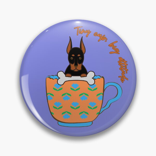Item preview, Tiny cup, big attitude – Cute Coffee and Dog Lover Art designed and sold by Evelashop.