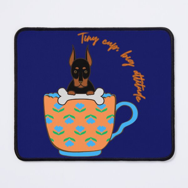 Item preview, Tiny cup, big attitude – Cute Coffee and Dog Lover Art designed and sold by Evelashop.