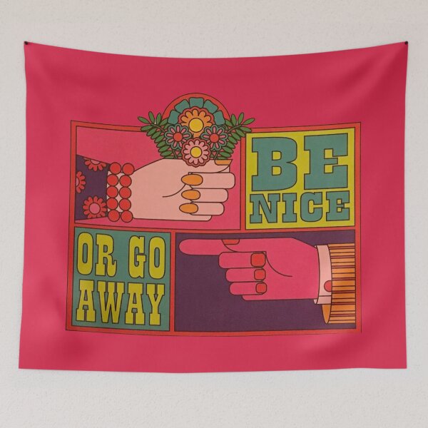 Item preview, Be Nice or Go Away designed and sold by Offset Vinyl Film.