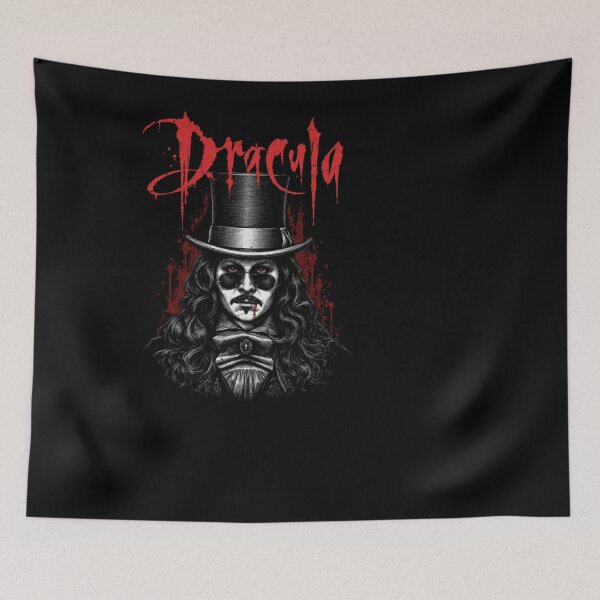 Item preview, Dracula Tshirts Bram Stoker's Vintage Gothic Vampire Horror Halloween Fan designed and sold by Clairemurphy299.