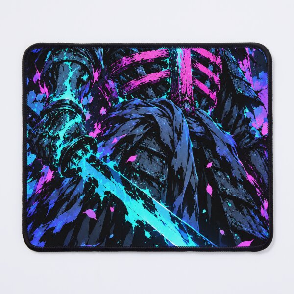 Item preview, Cyan Blade Samurai Before a Magenta Torii designed and sold by MouradStudio.