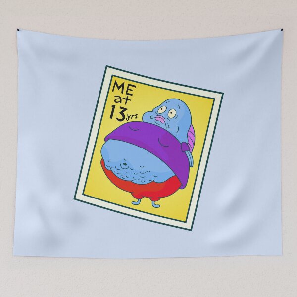 Item preview, SpongeBob - Fish PICTURE - ME AT 13 YEARS  designed and sold by DibujandoPorfa.
