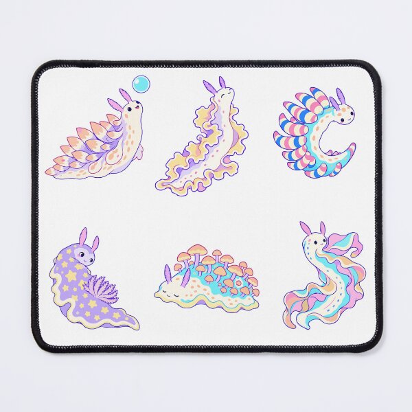 Item preview, Pastel Sea Slugs – Whimsical Nudibranchs with Stars & Mushrooms designed and sold by Zoolumi.