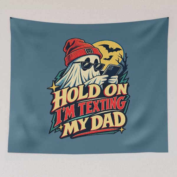 Item preview, Hold On I'm Texting My Dad Halloween Meme. designed and sold by Endless7Art.