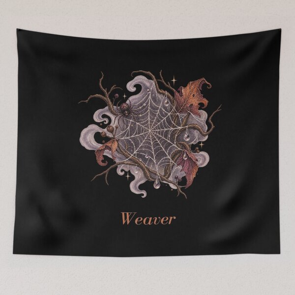 Item preview, Weaver Spider Web Autumn Gothic Art designed and sold by mycute-stickers.