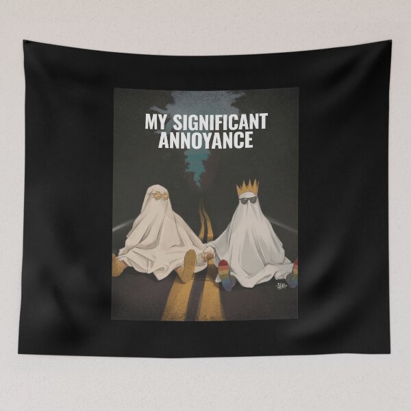 Item preview, My Significant Annoyance Ghost Couple Road Art designed and sold by Trinitylandaffg.