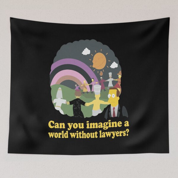 Item preview, Imagine a World without Lawyers designed and sold by Trinitylandaffg.