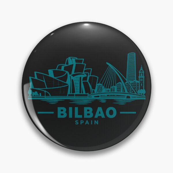 Item preview, Bilbao Spain Line Art Skyline Poster designed and sold by CMYKStudio.