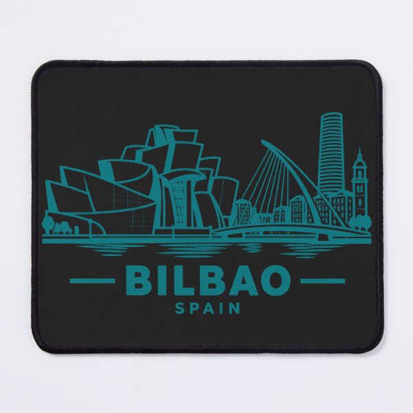 Item preview, Bilbao Spain Line Art Skyline Poster designed and sold by CMYKStudio.