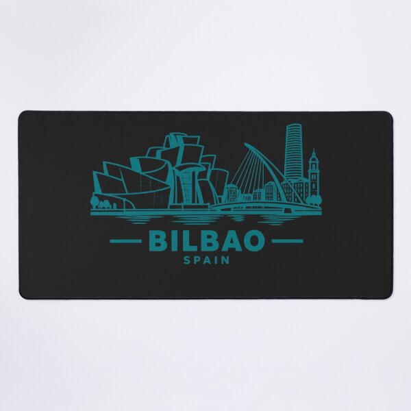 Item preview, Bilbao Spain Line Art Skyline Poster designed and sold by CMYKStudio.