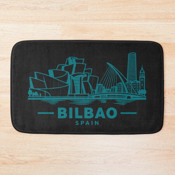 Item preview, Bilbao Spain Line Art Skyline Poster designed and sold by CMYKStudio.