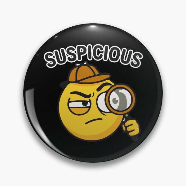 Item preview, Suspicious Detective Emoji Emote designed and sold by Innovartxt.