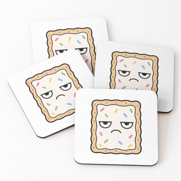 Item preview, Grumpy Toaster Pastry – Funny Unimpressed Breakfast Character designed and sold by Bitchy Little Things.